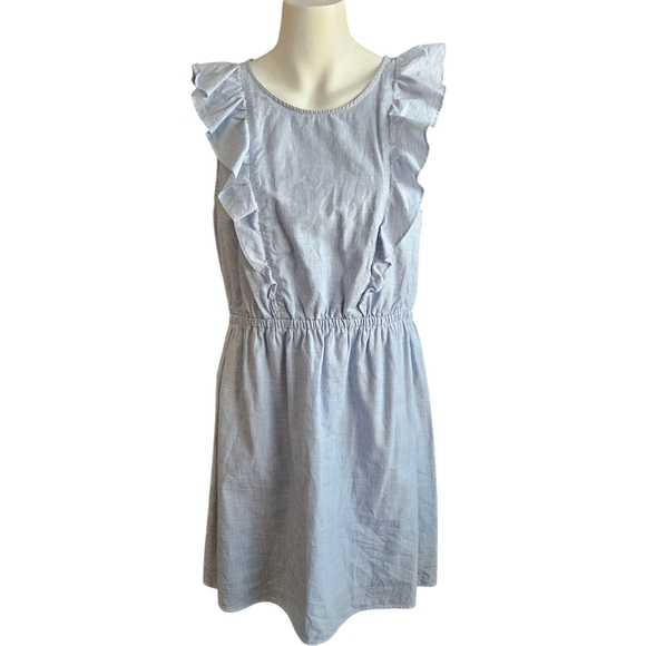 Madewell Dresses & Skirts - Madewell Bellflower Ruffle Cotton Mini Sundress Women Solids Sz 12